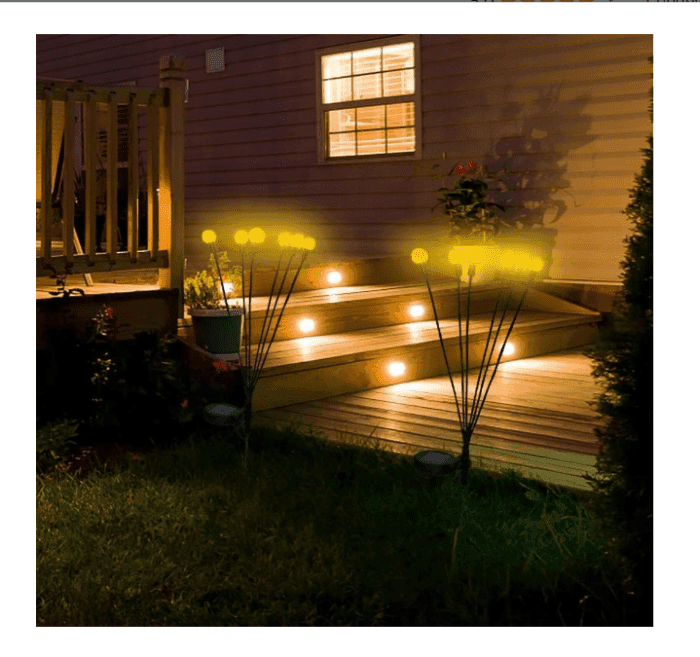 LED Güneş Enerjili Bahçe Aydınlatma - Görsel 2