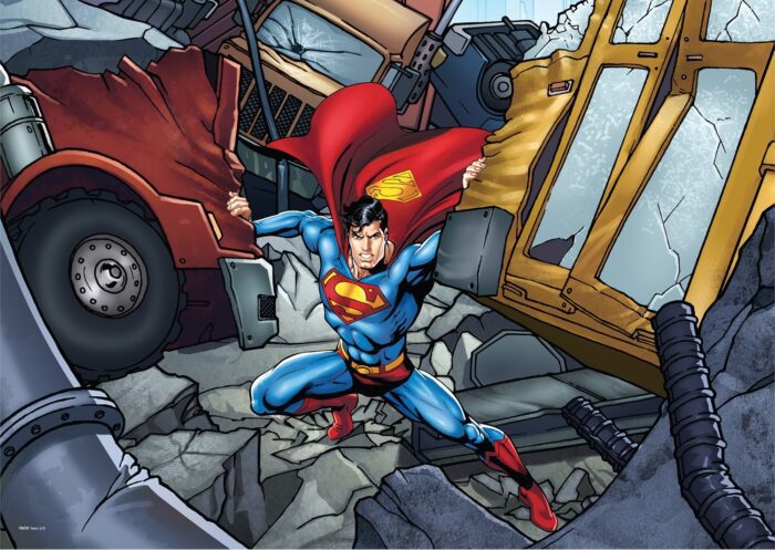 Toptan puzzle yapboz lisanslı 50 parça Superman