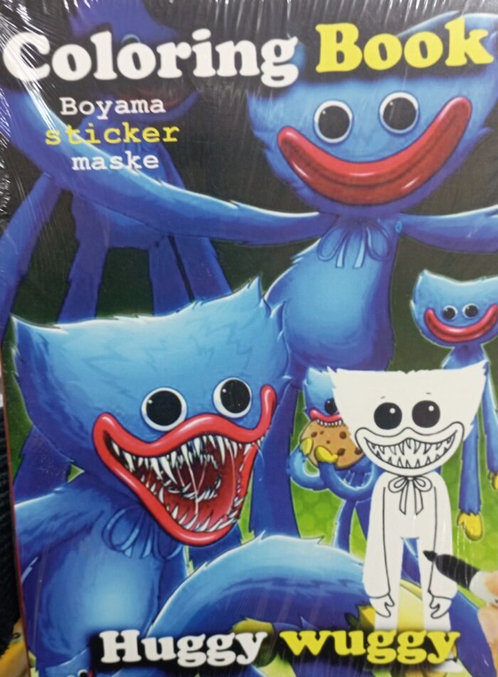 Huggy Boyama Kitabı Sticker Maske 3 ü 1 Arada 16 Sayfa