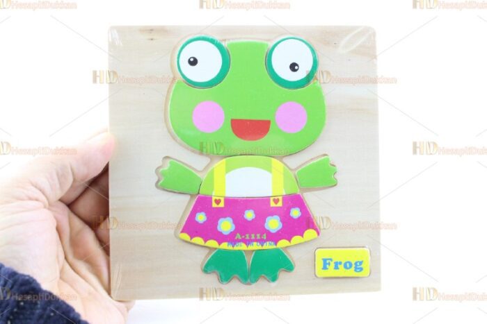 Eğitici oyuncak toptan mini ahşap puzzle