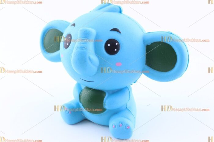 Toptan squishy mavi fil