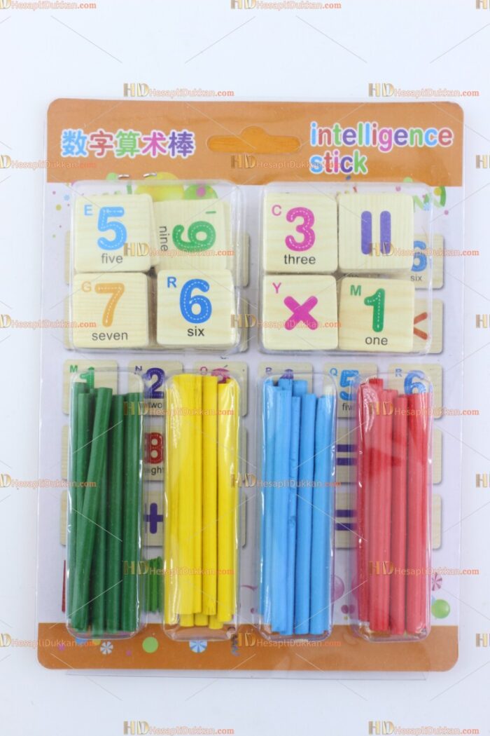 Toptan ahşap eğitici oyuncak matematik çubuklar ve sayılar