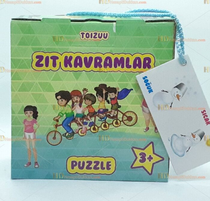 Toptan zıt kavramlar eğitici kartlar