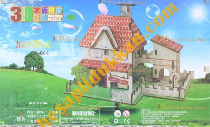 Toptan 3d Ahşap puzzle yayla evi