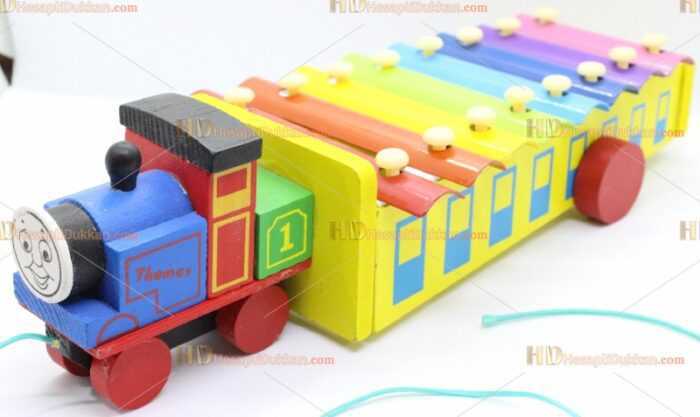 Toptan tomas tren çekçek ipli selefon eğitici oyuncak