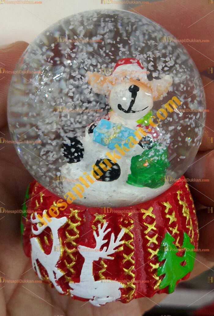 Toptan Yılbaşı Kar Küresi Fiyatları En Ucuz Geyikli Noel Baba