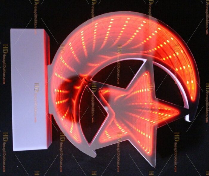 Toptan 3D tünel labma çift taraflı ay yıldız
