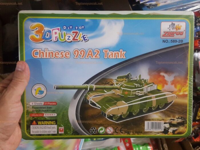 Toptan 3D karton puzzle tank