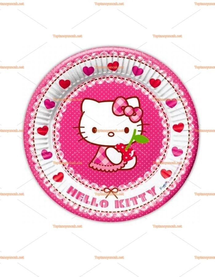 Hello kitty parti tabak toptan