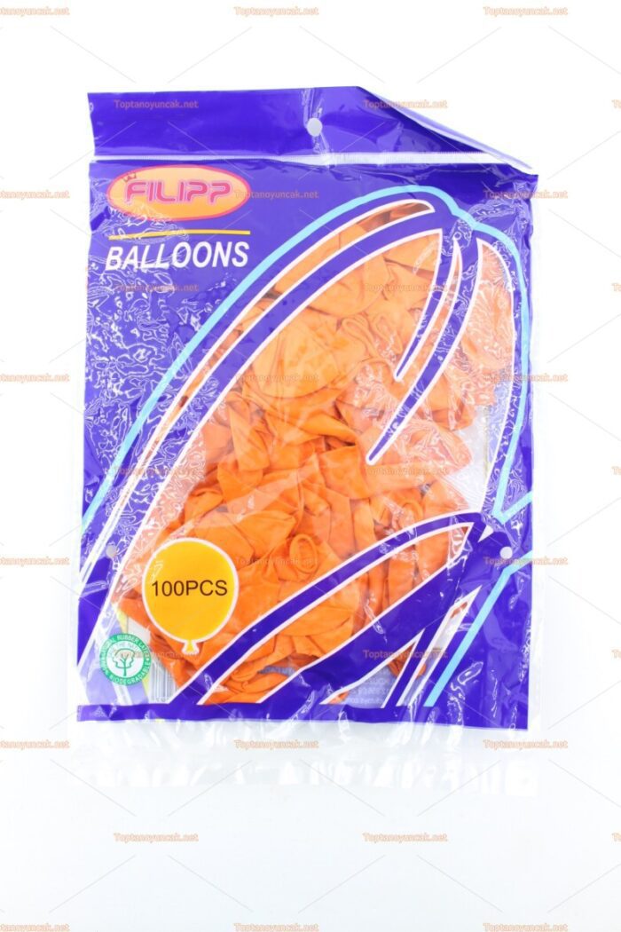 Toptan iç mekan balon turuncu 100 lü paket