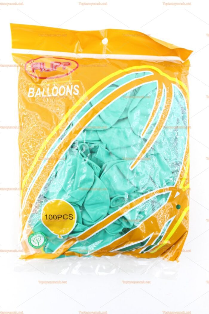 Toptan dış mekan balon Turkuaz 100 lü paket