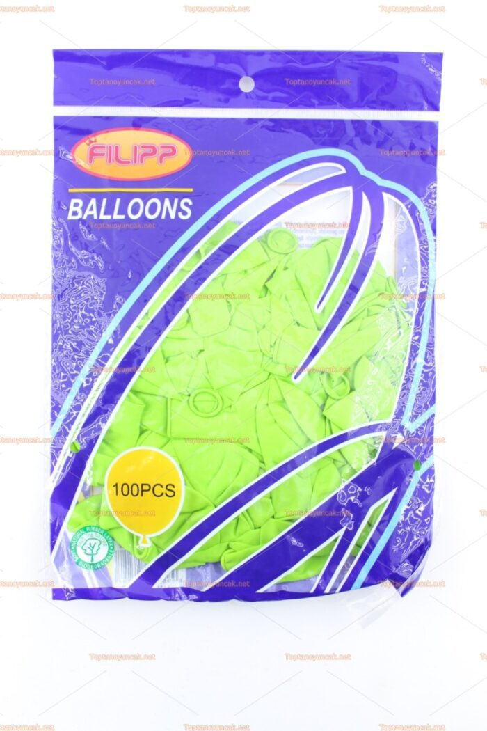 Toptan iç mekan balon açık yeşil 100 lü paket