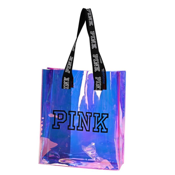 Pink Parlak Plaj Çantası