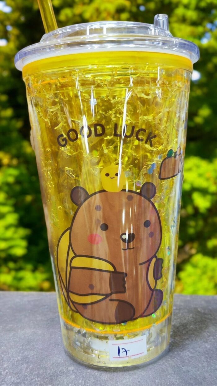 Capybara Işıklı Fancy Bardak Sarı