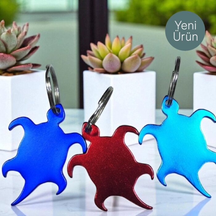 Kaplumbağa Metal Açacak Anahtarlık