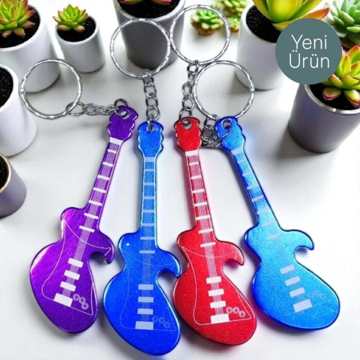Toptan Açacaklı Gitar Anahtarlık