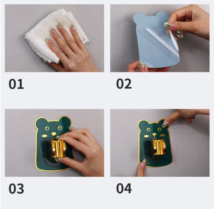 Çocuklar İçin Yapışkanlı Duş Başlığı Tutucu Toptan - Görsel 4