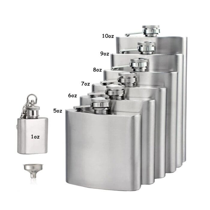 Toptan Paslanmaz Çelik İçki Matarası 147ml - Görsel 4