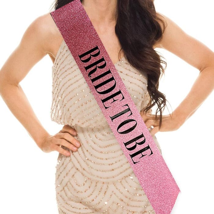 Pembe Siyah "Bride To Be" Kuşak Kemer