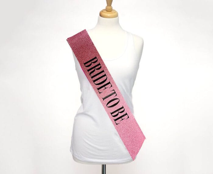 Pembe Siyah "Bride To Be" Kuşak Kemer - Görsel 2