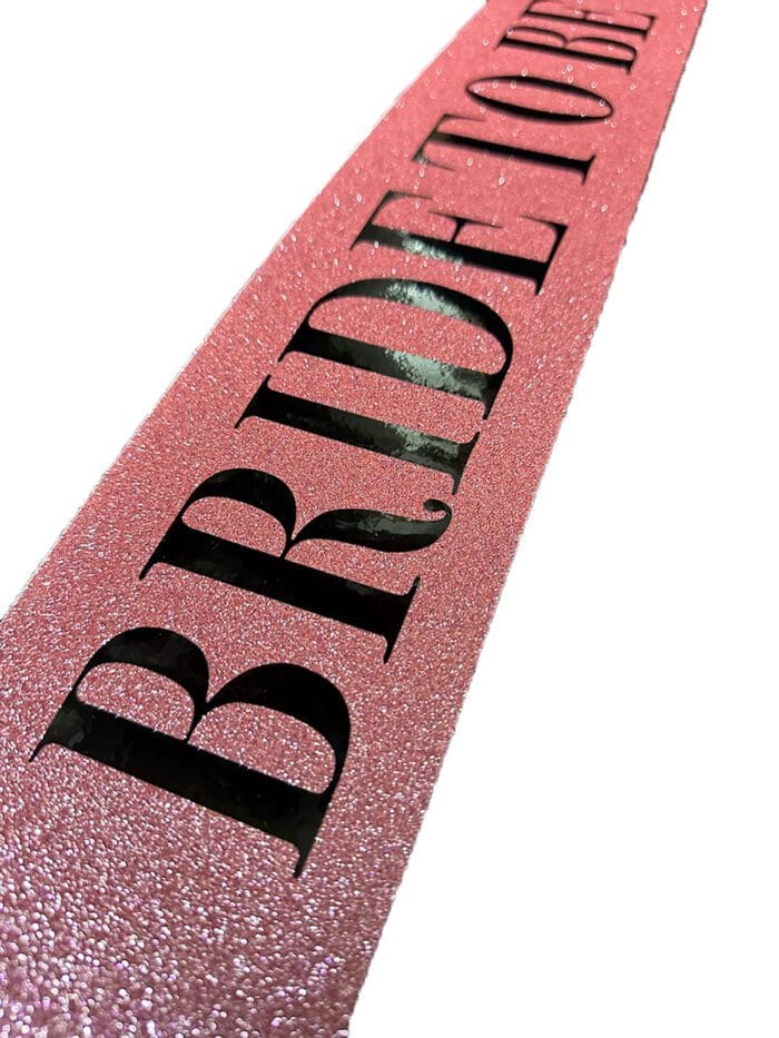 Pembe Siyah "Bride To Be" Kuşak Kemer - Görsel 3