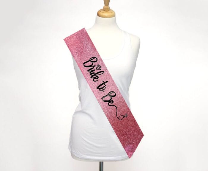 Pembe Siyah Bride to be Kuşağı Toptan - Görsel 2