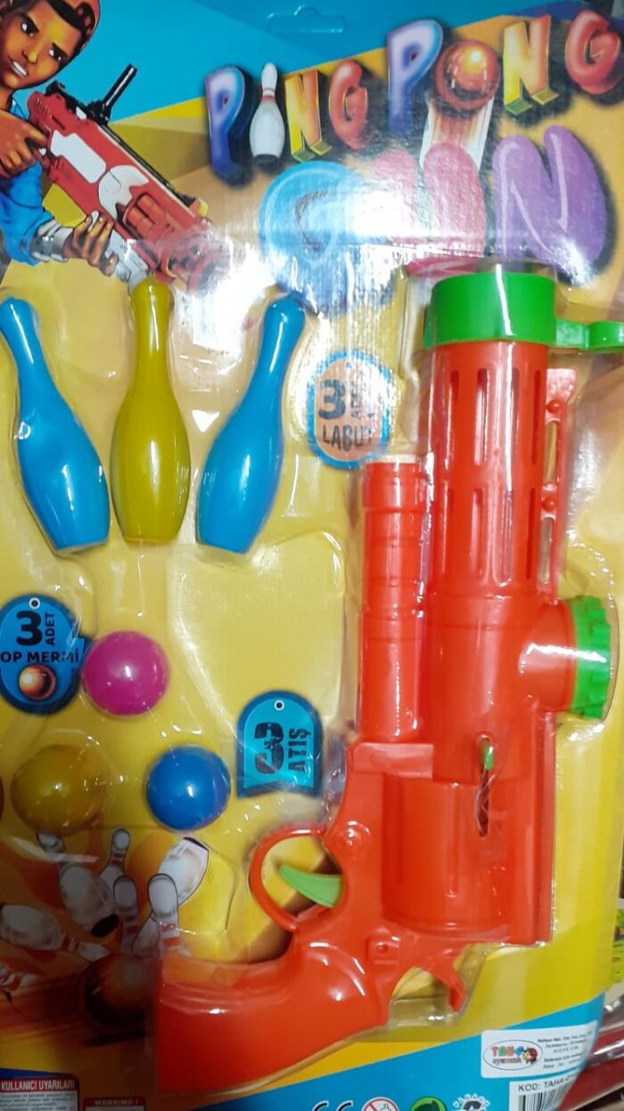 Toptan uzun namlu top atan hedefli tabanca set