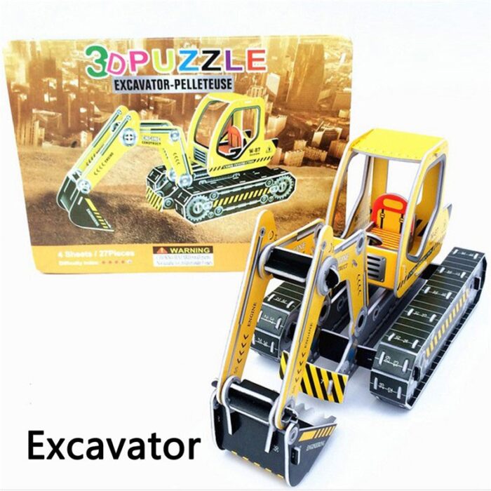 Toptan 3d puzzle excavator kepçe 32 parça