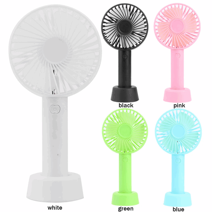 Taşınabilir ve Masa Üstü Şarjlı Telefon Standlı Mini Fan Pervane