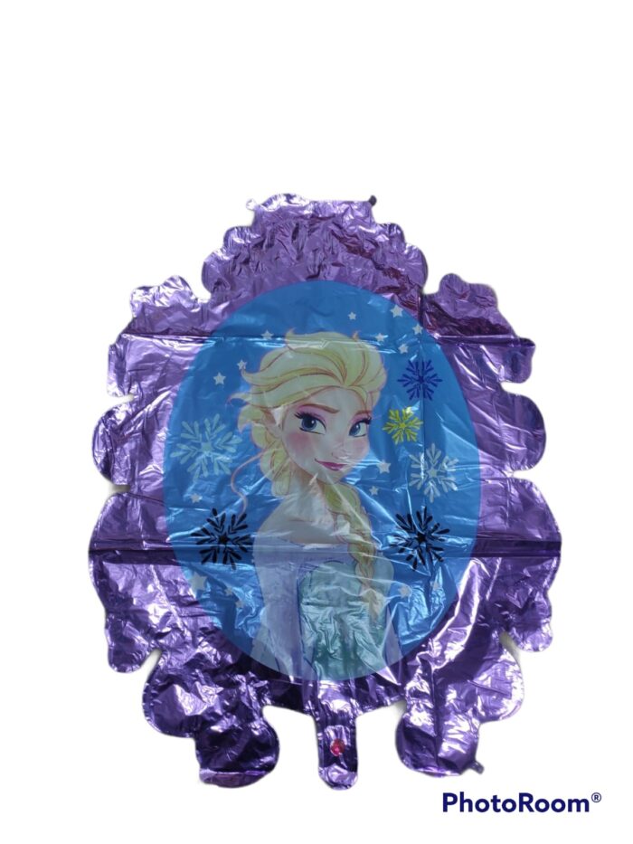 2022 Toptan büyük folyo balon lila frame frozen elsa