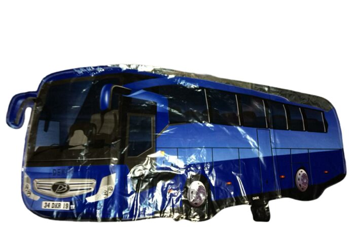 2022 Toptan büyük folyo balon mavi otobüs