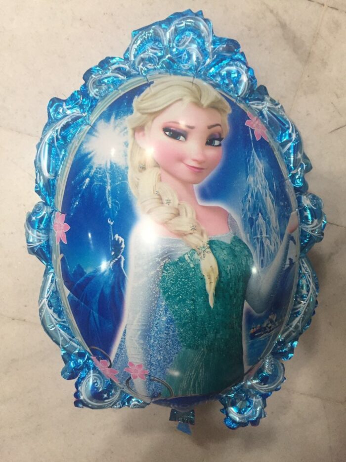 2022 Toptan büyük folyo balon mavi frame frozen elsa