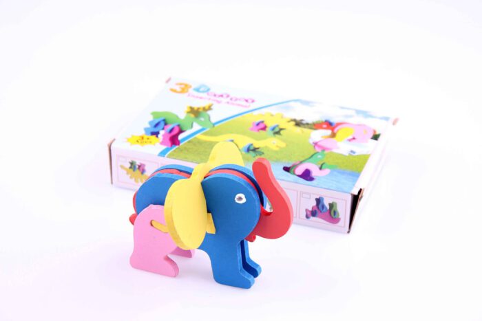 3D hayvan puzzle Fil