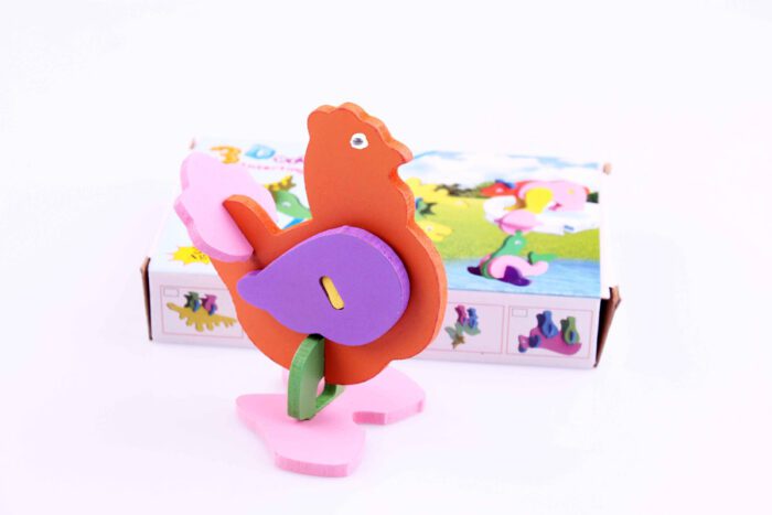 3D hayvan puzzle Horoz