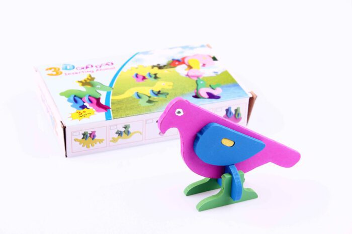 3D hayvan puzzle Papağan