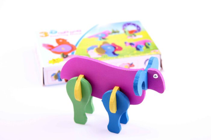 3D hayvan puzzle Koyun
