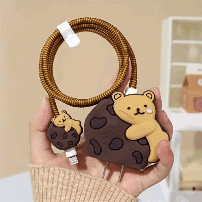 Toptan şarj başlığı & şarj koruyucu Cookies Bear