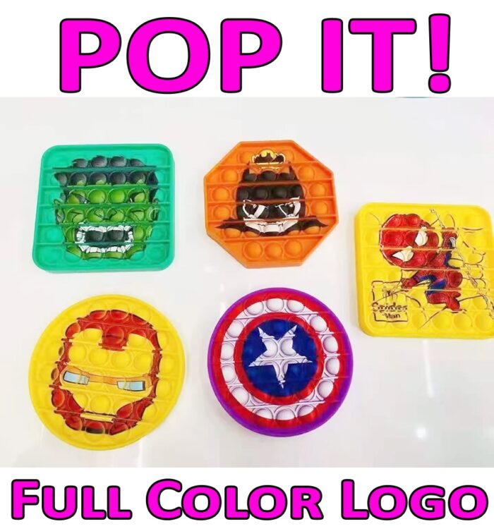 Baskılı Logolu Promosyon Popit Pop it Stres Oyuncak