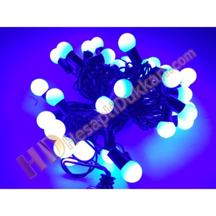 5 metre 100 led top yılbaşı ışıkları Mavi