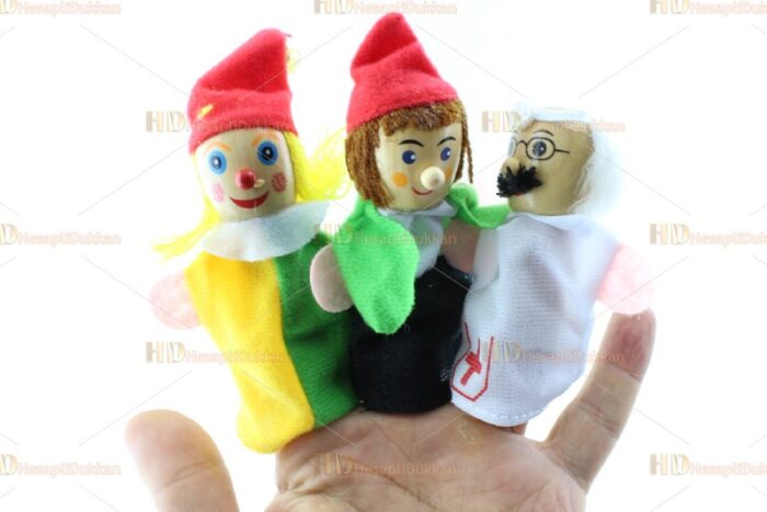 Parmak kukla eğitici oyuncak 6 lı paket
