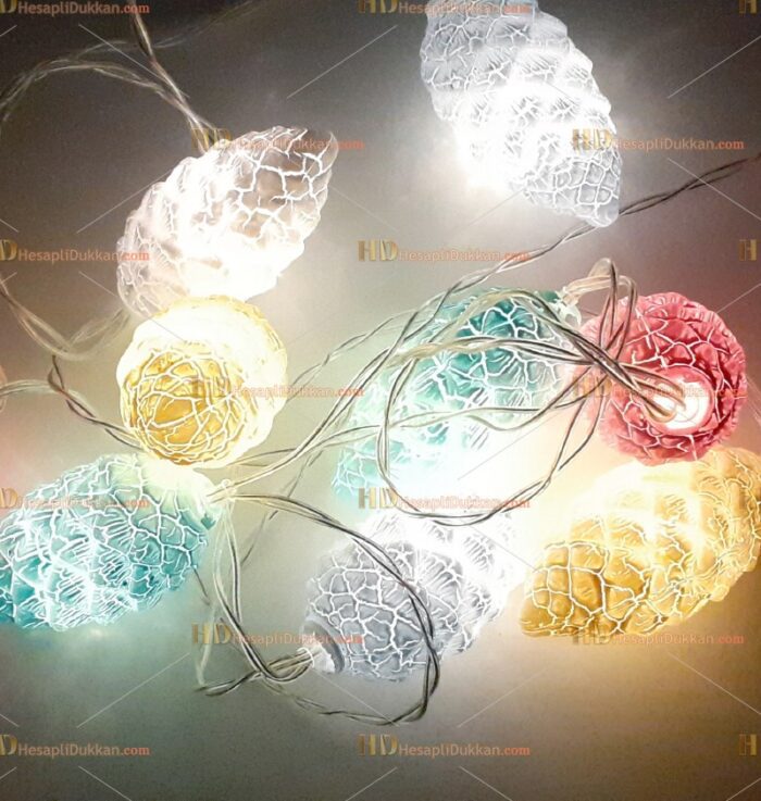 Kozalak yılbaşı ışığı 2 metre 10 led