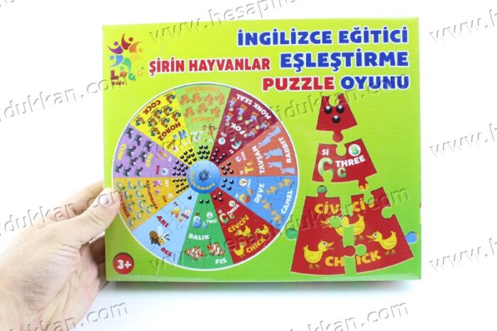 Promosyon oyuncak Puzzle ingilizce eğitici eşleştirme oyunu
