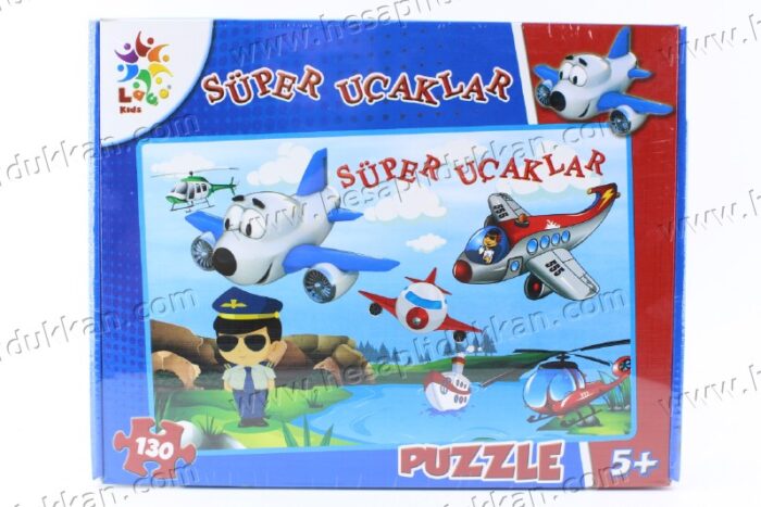 Promosyon oyuncak puzzle karton yapboz süper uçaklar