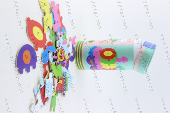 Promosyon oyuncak puzzle kutulu ahşap yuvarlak ambalaj