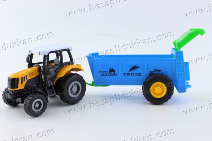 Promosyon oyuncak çek bırak römork traktör metal die cast araba