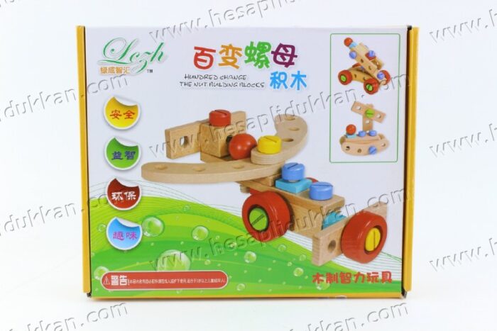 Promosyon oyuncak kendin yap ahşap eğitici set