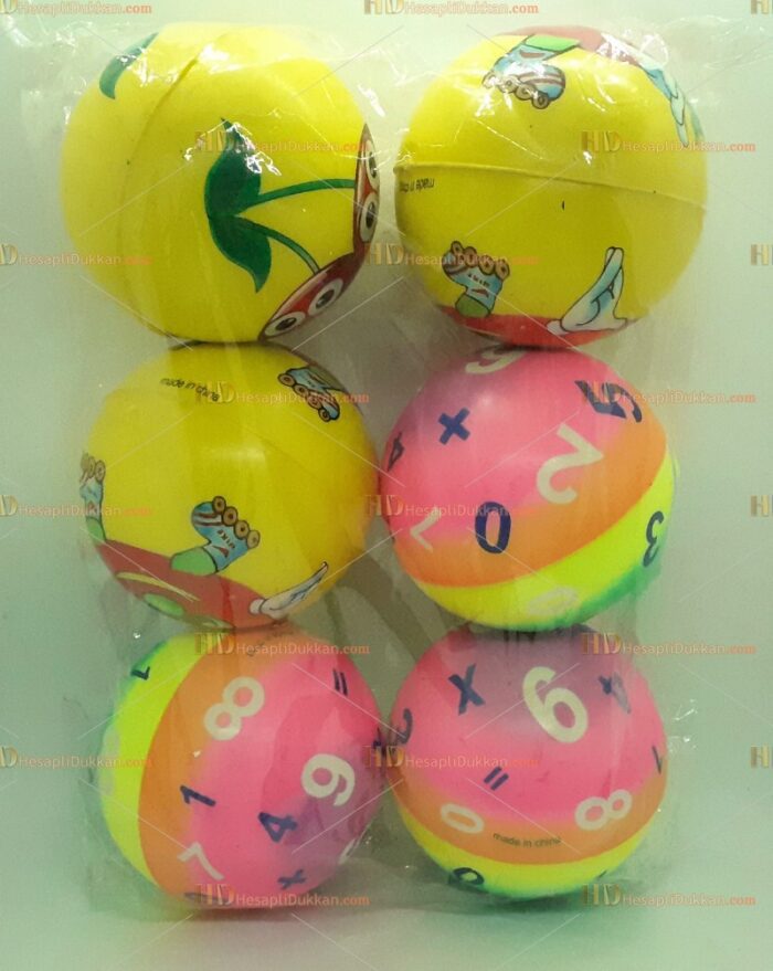Toptan 10 cm matematik desen stres topu