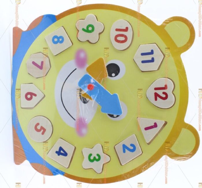 Ahşap eğitici oyuncak saat puzzle TOY6872
