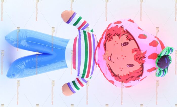 Toptan plastik hayvan şişme balon çilek kız küçük