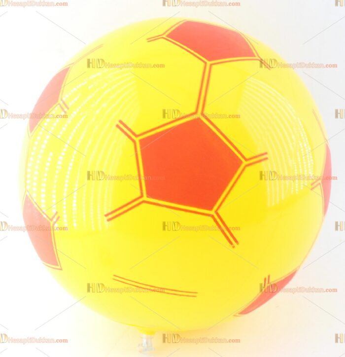 Toptan plastik hayvan şişme balon deniz topu sarı kırmızı